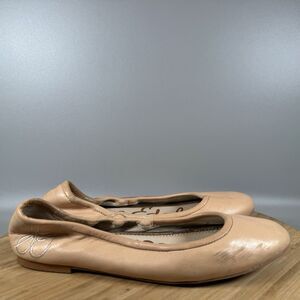 Sam Edelman Fritz Peach Nude‎ Ballet Flat Leather Women’s Size 7.5 M Shoes